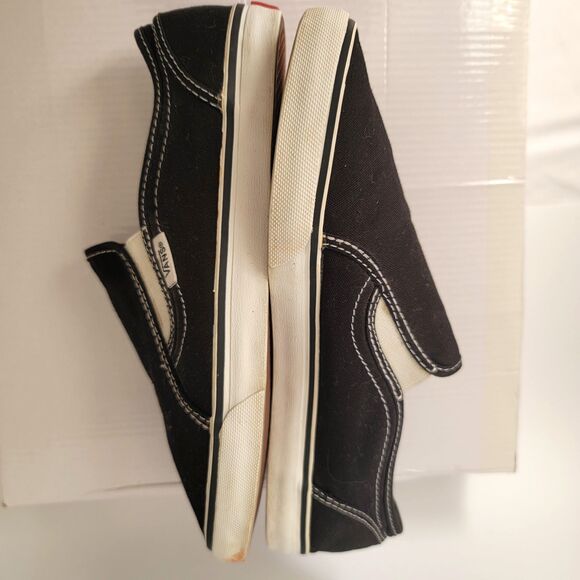 Vans Era Lo Pro Slip-on Shoes Women's Size 6 Men's 4.5 Black Fabric Canvas - Picture 5 of 10